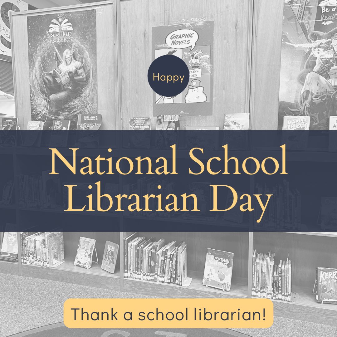 It’s #schoolLibrarianDay. Thank a librarian in your life! @glma @aasl