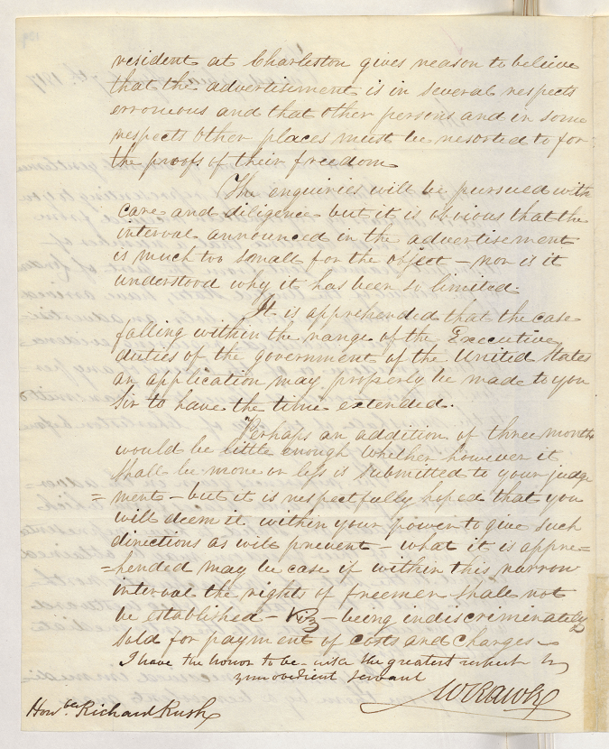 “ . . . a number of distressed seamen sent from the port of London by the Consul of the United States, have arrived [in Charleston] and being persons of Color an advertisement has been published requiring evidence of their freedom . . . “ #OTD, 1817

catalog.archives.gov/id/80607745?ut…