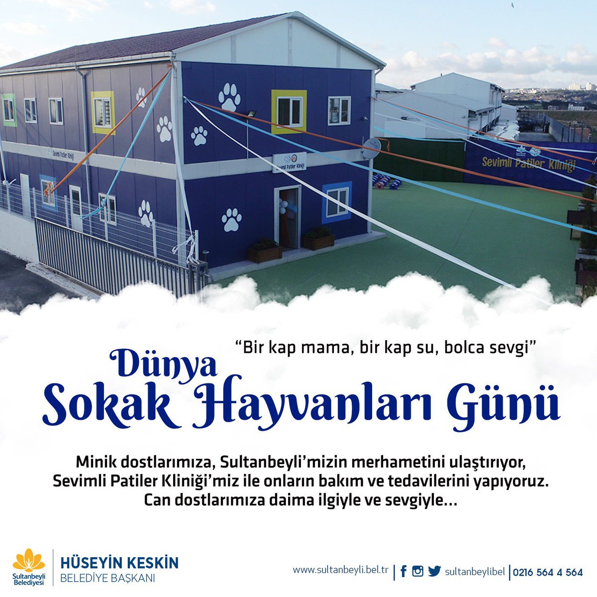 Keskin_Huseyin's tweet photo. “Bir kap mama, bir kap su, bolca sevgi”

Minik dostlarımıza, Sultanbeyli’mizin merhametini ulaştırıyor, Sevimli Patiler Kliniği’miz ile onların bakım ve tedavilerini yapıyoruz.
Can dostlarımıza daima ilgiyle ve sevgiyle… https://t.co/vRXAwdyq5C
