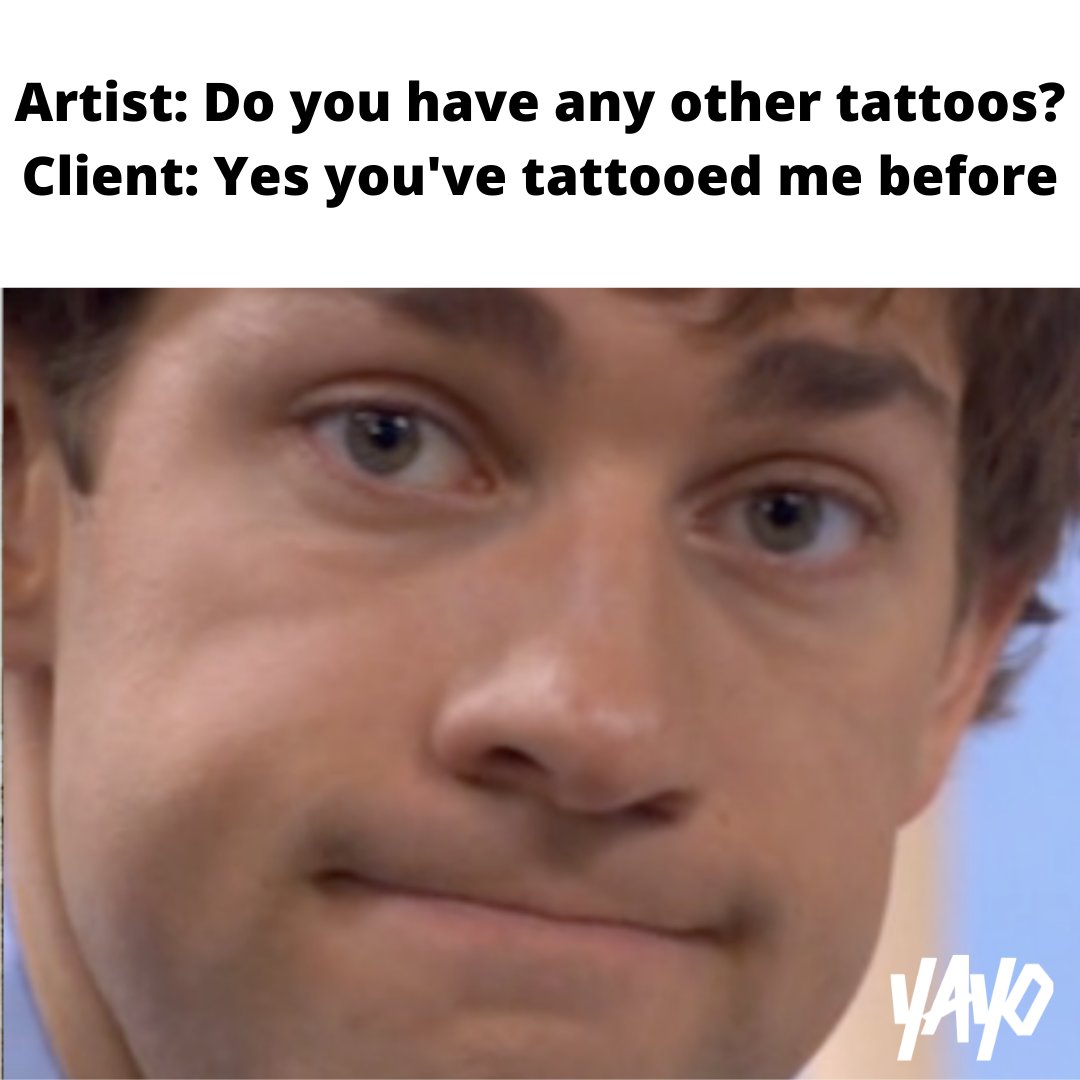Who's done this? Hands up! 😂🙋🏼‍♀️

#theoffice #theofficememe #jimhalpert #jimhalpertedit #meme #mememonday #memes😂 #tattoos #tattoomeme #tattoomemes #tattoomemesofinstagram #funnymeme #funnymemes #memes #tattoo #funny #tattoomemetranslation #memesdaily #tattooaftercareproducts