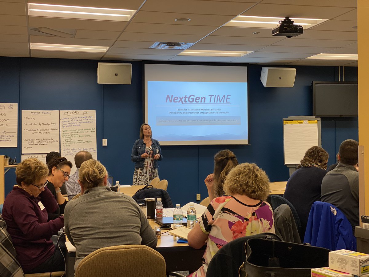 K12Alliance's tweet photo. @JBintzBSCS of @BSCSorg introduces how we are using the #nextGenTIME suite of tools and processes to support the #PennSEL west cohort in understanding high quality science instructional materials https://t.co/Onpa14JlZE