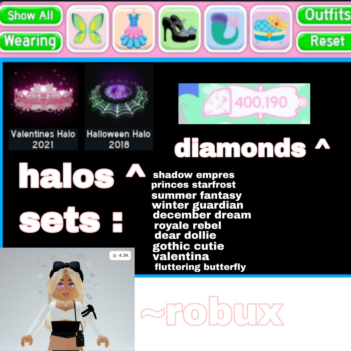 _leysa_x's tweet photo. TRADING ALL IN PICTURE !!

#trading #Trader #royalehigh #rh #robux https://t.co/5QDeSHUq8B