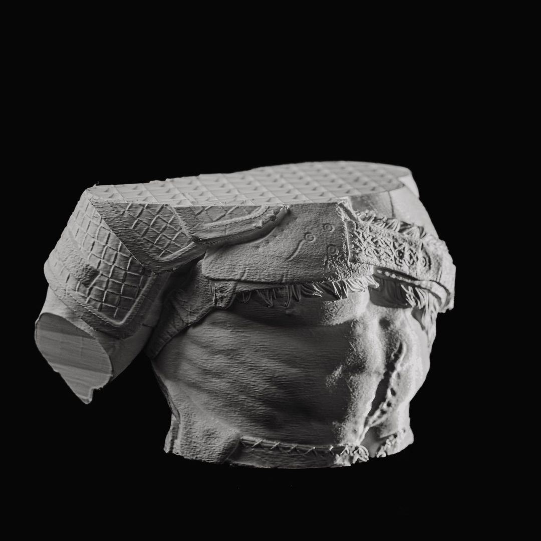 finalprint_xyz's tweet photo. También hay que saber admirar la belleza de las impresiones inacabadas. En este caso hubo un apagón durante la impresión del busto de Kratos.

#Kratos #GodofWar #PlayStation #3dprinting #impresion3D #3D #zaragoza #huesca #teruel #cura #pla https://t.co/MO6B5gZU9E