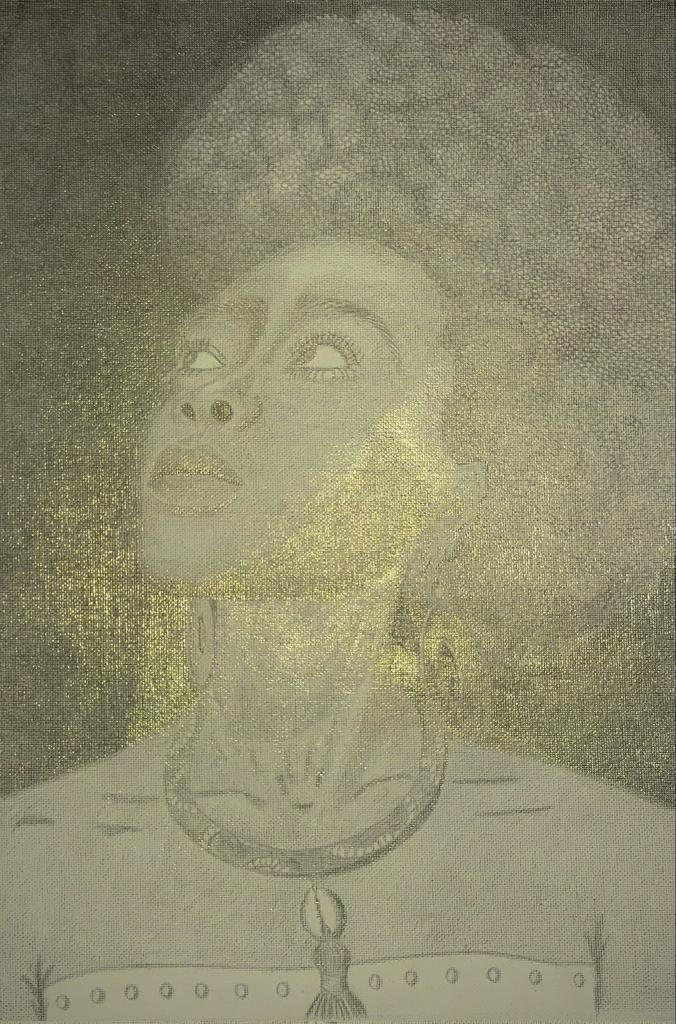 clescreates's tweet image. Drawings in 24ct gold and 99.9% silver. It looks like pencil but when expose to direct light it glows either gold or silver #goldpoint #silverpoint #metalpoint