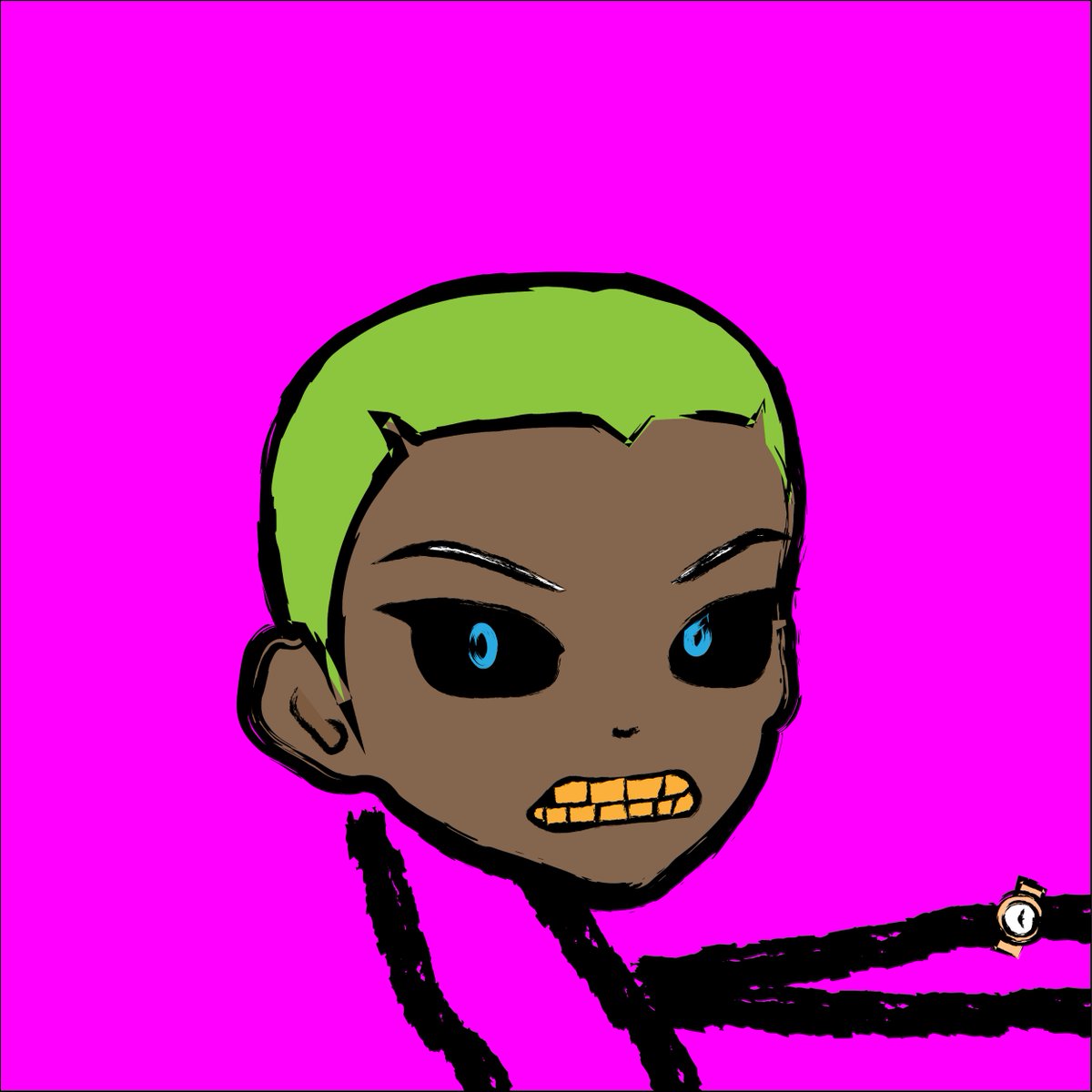 DMN EYES probably one of my favorite hand drawn traits of ours. 
I know what we have and the quality of it, Just need y'all to back us. WE OUT HERE 🥳

#mfers #CloneX #NFT #NFTCommumity