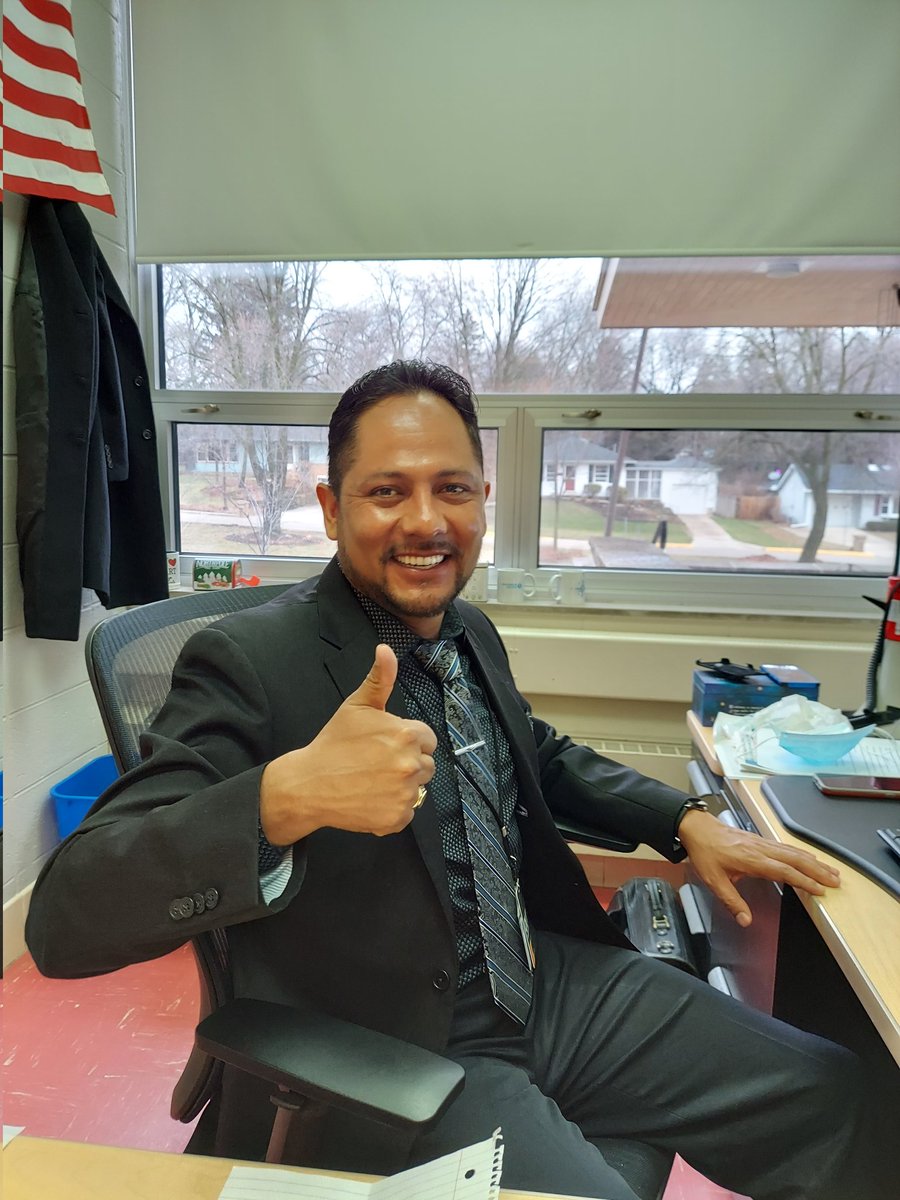 Cherokee_MMSD_'s tweet photo. This is National Assistant Principal Week! We are celebrating the enormous contributions of Mr. Moreno to staff well-being and student-success. His unwavering leadership and positive energy amid  the pandemic is a source of strength and inspiration for our community. https://t.co/YLwsz1kAy2