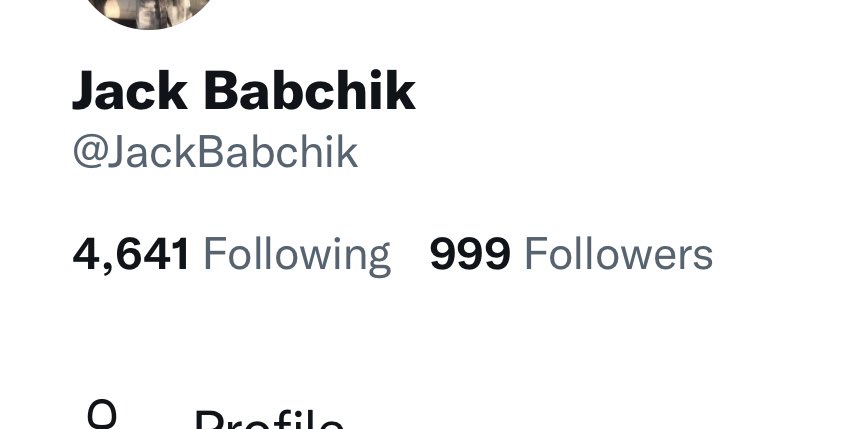JackBabchik's tweet photo. Hey @Babchik …. DADDY IS STARTING TO CATCH UP!!!! #whois1000 ??? https://t.co/RwJPS27yhp