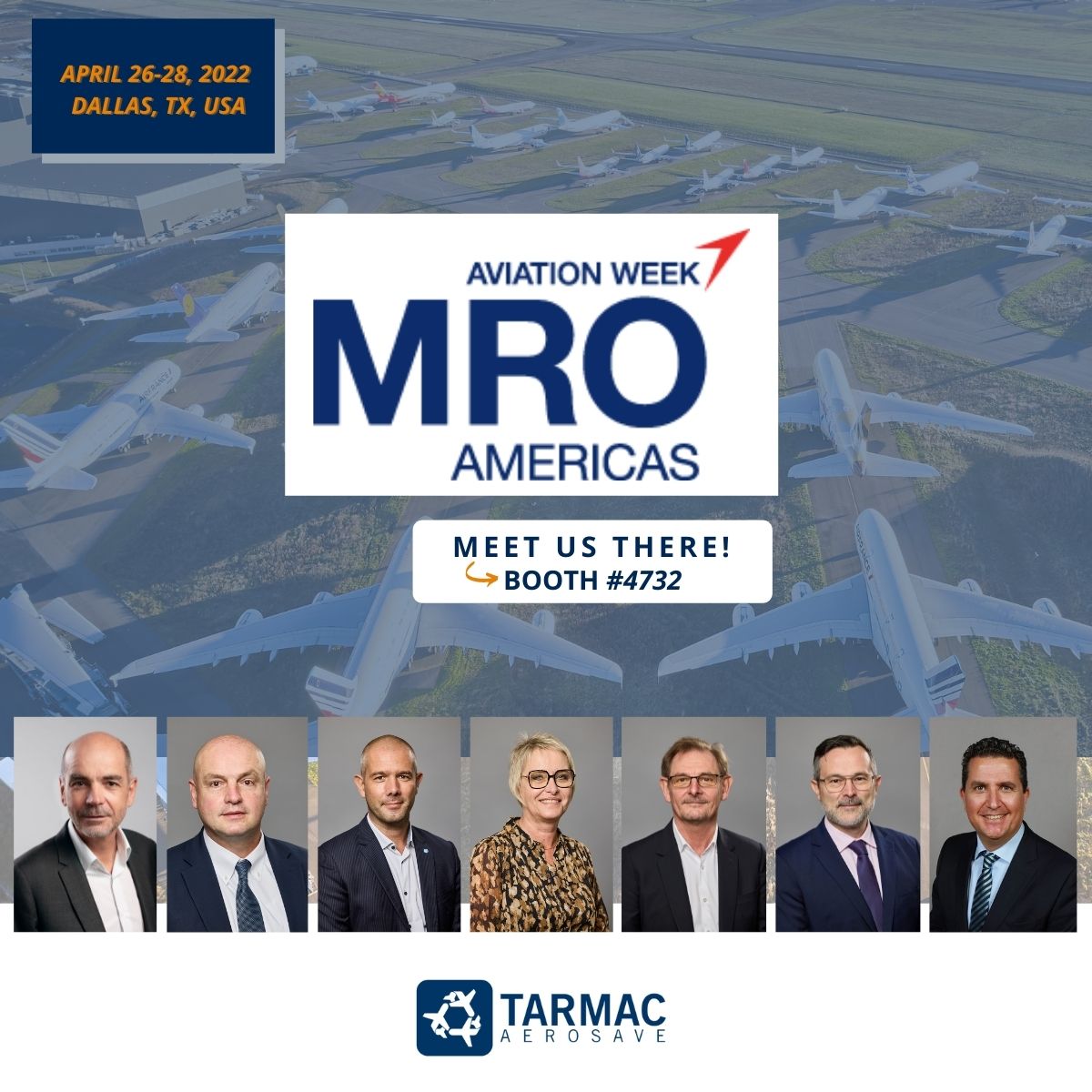 TarmacAerosave's tweet photo. [EVENT #MROAM] Texas time folks! 🇺🇸🤠
 
Let’s meet our #TransitionExperts in Dallas, April 26-28!

4 numbers to keep in mind: 4⃣7⃣3⃣2⃣

✉️ To schedule a meeting contact us
👉sales@tarmacaerosave.aero👈
 
#AircraftTransition #AircraftStorage #AircraftMaintenance #AircraftRecycling https://t.co/chKanHVrvU