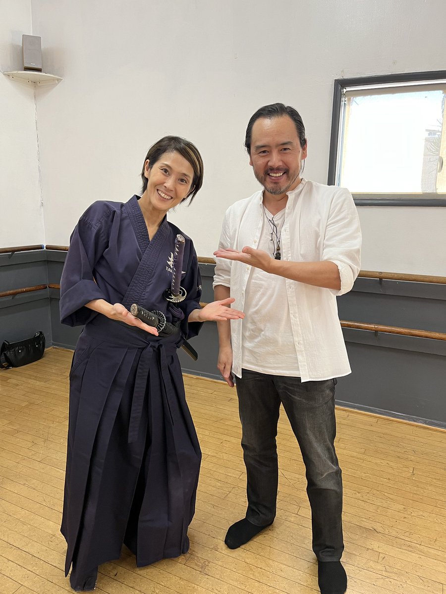 LAのワークショップに、アメリカで大変ご活躍中の尾崎英二郎さんがご訪問に来てくださいました。道場とはラストサムライからのご縁。やっと会えて嬉しかった！ただ今CBSドラマ私立探偵マグナム(監督はワイルドスピードのジャスティンリン) にも出演中です！是非check it out!