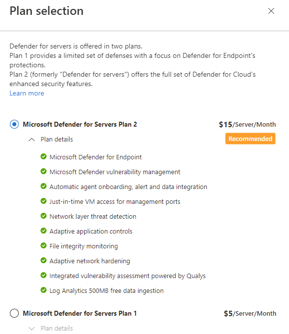 yuridiogenes's tweet image. We released a new #Defender for Servers Plan, now you can select between P1 and P2 in the dashboard. More info here
docs.microsoft.com/en-us/azure/de…