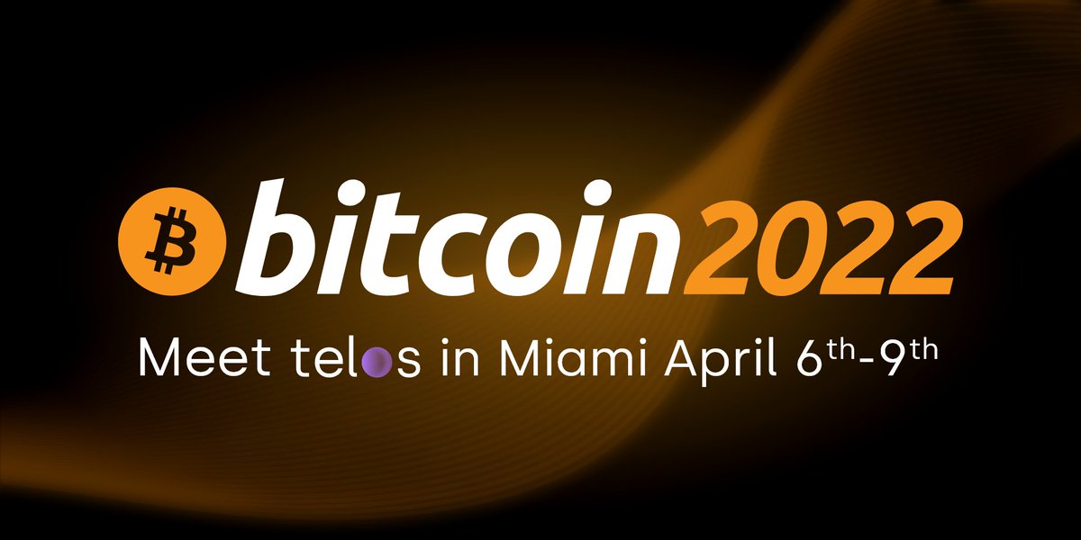 #MeetTelos at <a href="/TheBitcoinConf/">The Bitcoin Conference</a> in Miami!

This week, our team is on the ground at the largest #bitcoin conference- with over 40,000 people! Time to introduce #Telos to the world! 🚀 

If you see us, don't be shy. Say hi. 👋

$TLOS #Bitcoin2022