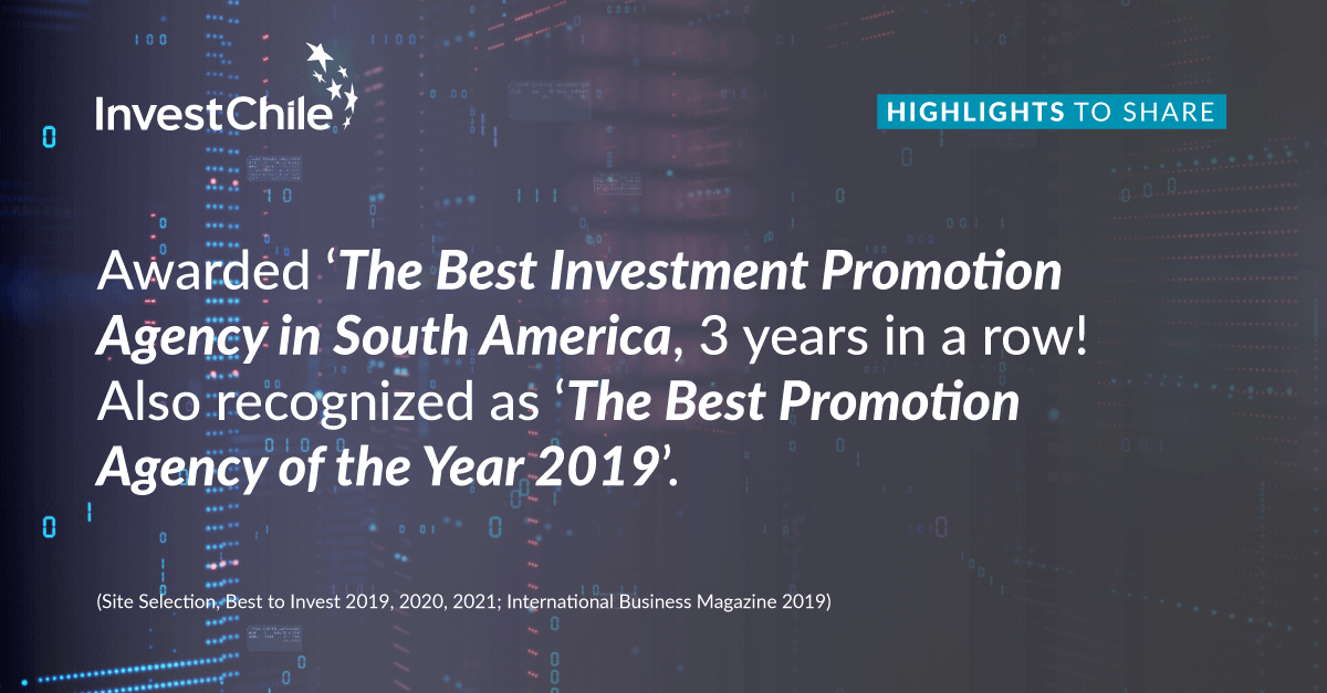 ABOUT US 📈 | InvestChile is the government agency responsible for promoting Chile’s reputation in the global market as a key destination for FDI &amp; as the Latin American Hub for Global Business. 
👉For more information please visit: hubs.ly/Q017chTN0
