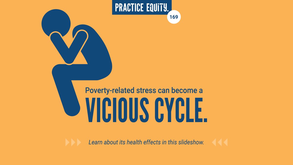 UWNCA's tweet photo. Day 169/365: April is Stress Awareness Month. Research shows that poverty and the stress it creates can do long-lasting harm to people’s health. Learn about the effects of poverty-related stress in the thread below. #PE365 #practiceequity https://t.co/x4FnI9Q8r0