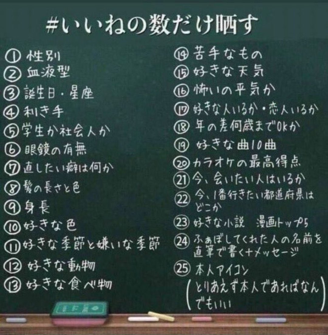 とりあえず流行りにのるぜよ！！ #いいねの数だけ自己紹介する