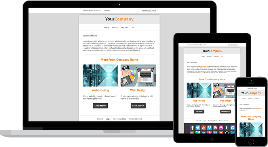 Our popular Email Template, Flex Mail has been updated to v2! <a href="/whmcs/">WHMCS</a> <a href="/wisecpcom/">WISECP</a> - zomex.com/clients/announ…
