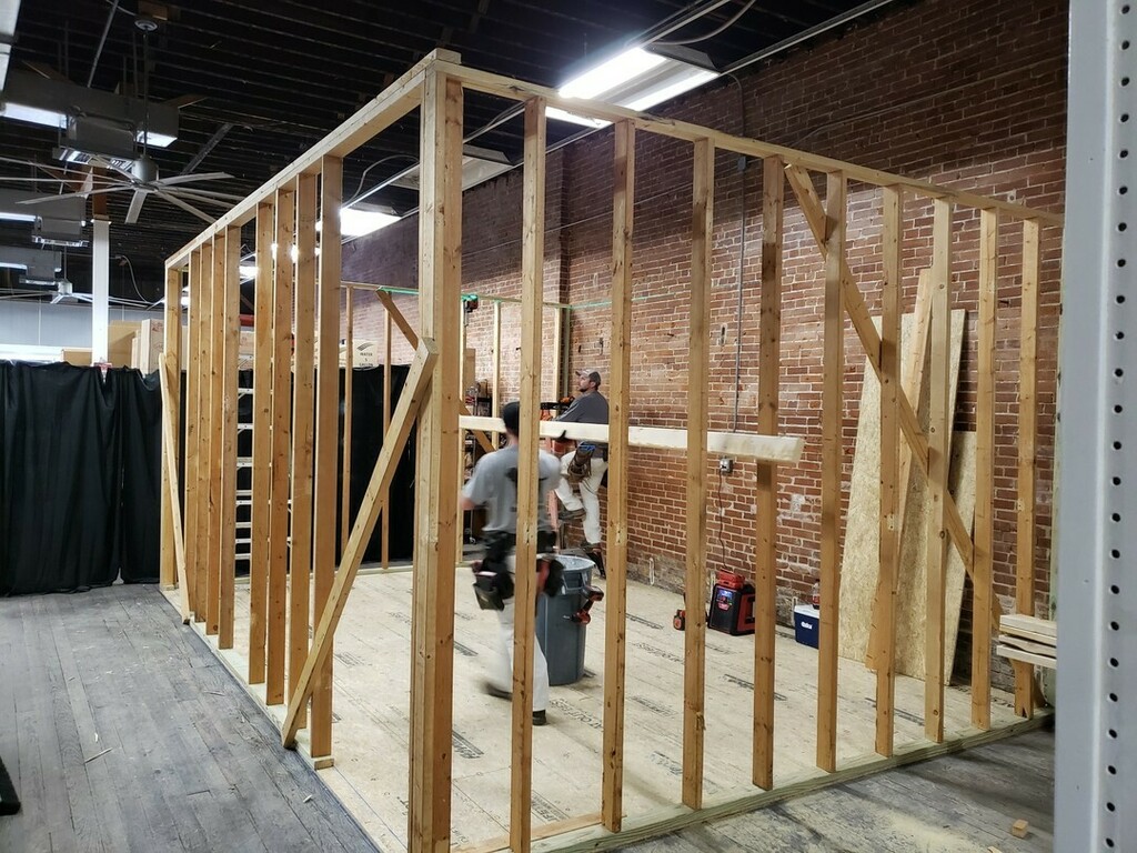 ShoehornBrewing's tweet photo. Buildout progress!

Last week the restrooms were framed out, trench drain for our brewing area was laid in, and a ramp (too bad we didn't have this for Tank Day...) got poured out back.

More changes to come this week!

 #shoehornbrewing #stlbeer #bellev… https://t.co/t9f7B2J2Iu https://t.co/vHxjj0O1oy