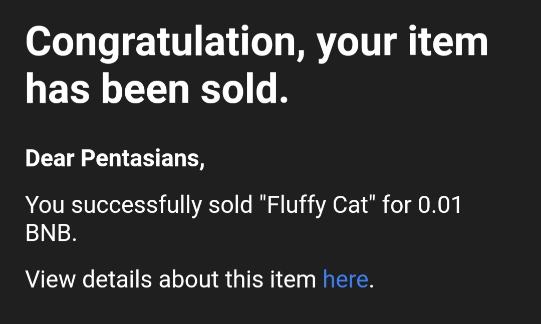 Alhamdulillah, my first nft dah terjual after a long time 😭 thanks for buying my work 🙌🙏