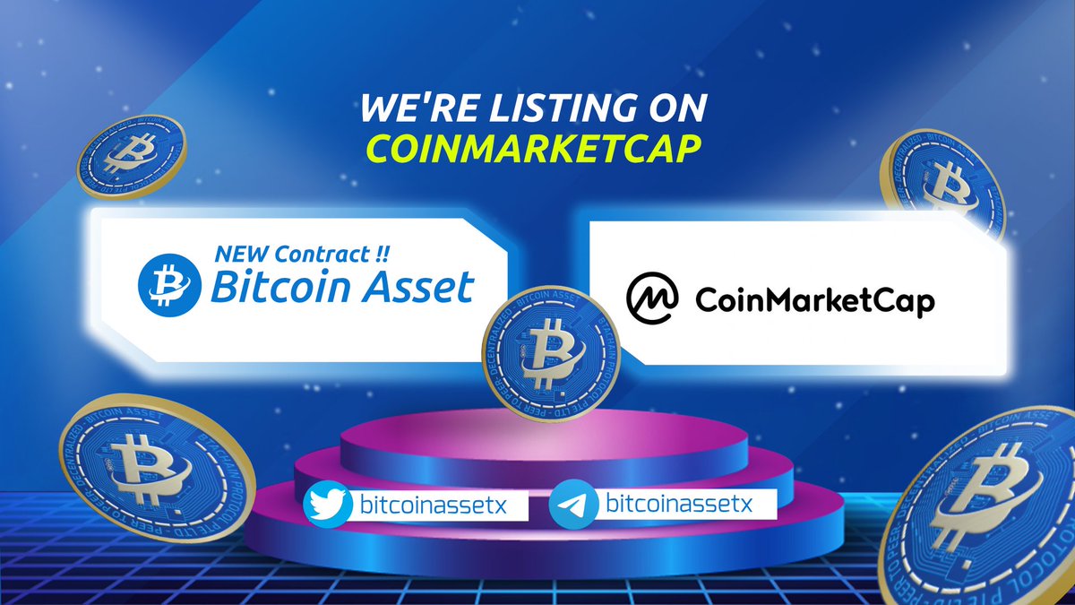 Bitcoinassetx's tweet photo. We're announcing our New BTA get listed on @CoinMarketCap 🔥🔥🔥

https://t.co/4ffxp36YCk https://t.co/bseadd5AFe