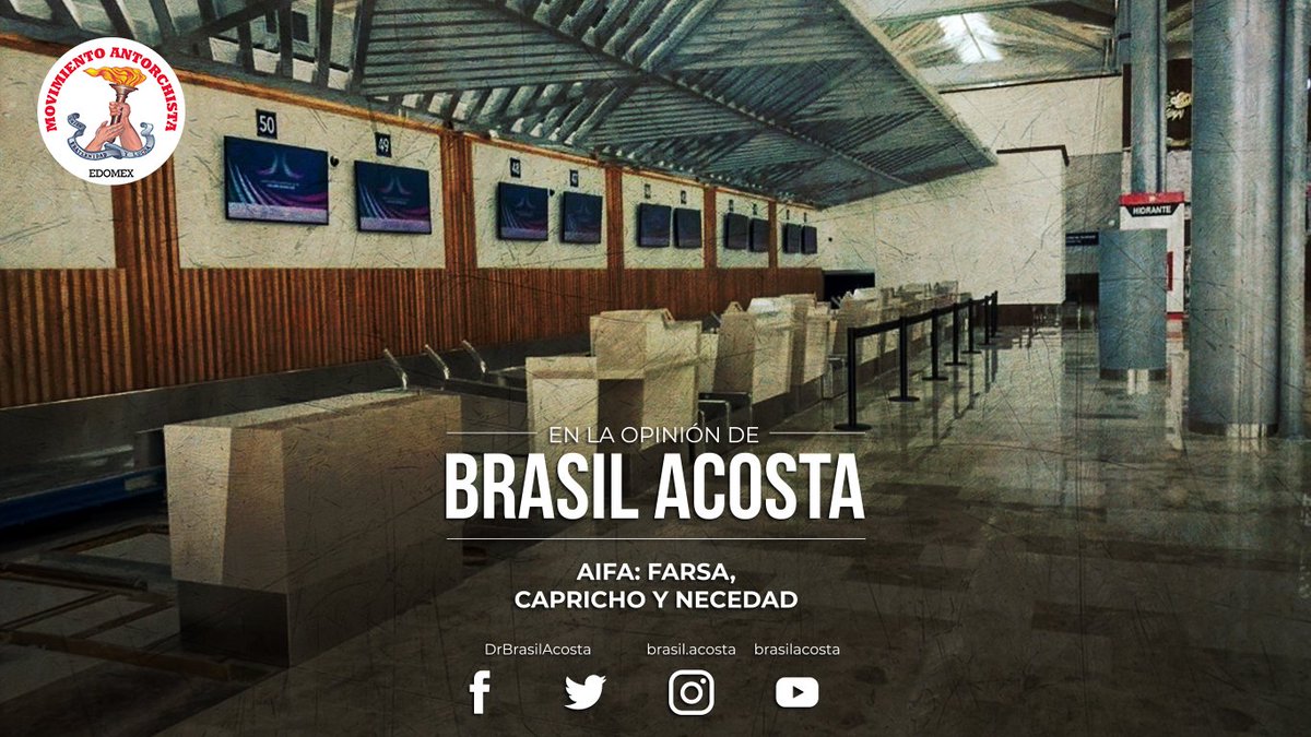 DrBrasilAcosta's tweet photo. Todo inició con una farsa, un capricho y una necedad. En el afán de destruir todo lo que hayan hecho sus antecesores, lo hayan hecho bien o mal, @lopezobrador_
nos entrega el #AIFA: más probelmas que soluciones.

Los detalles aquí:
https://t.co/cVKR5bQcU3 https://t.co/X9TPxYQhay