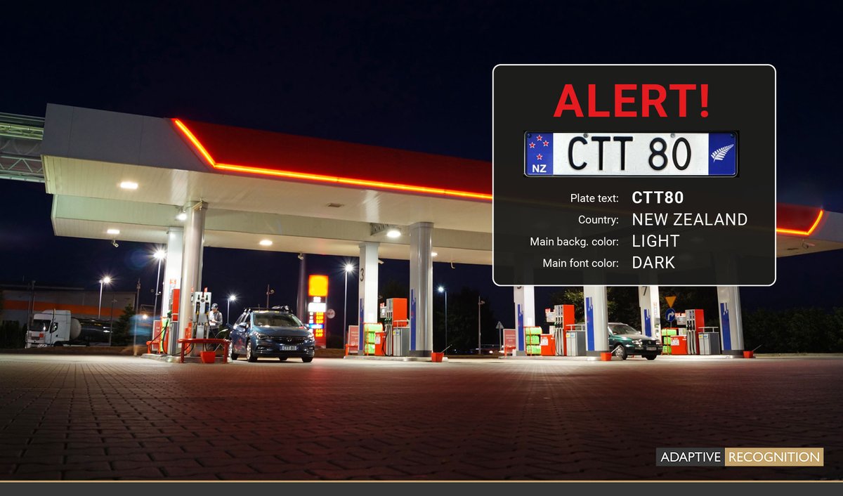 ar_adaptive's tweet photo. Fuel stations in #NewZealand lose $1.5 million per year due to #driveoff. Fuel theft can now be a thing of the past thanks to the solution developed by #FocusDigital featuring #adaptiverecognition's Carmen® #ANPR #software.
Learn how this was achieved: https://t.co/itb09VL2E8 https://t.co/SYWrGAfqTB