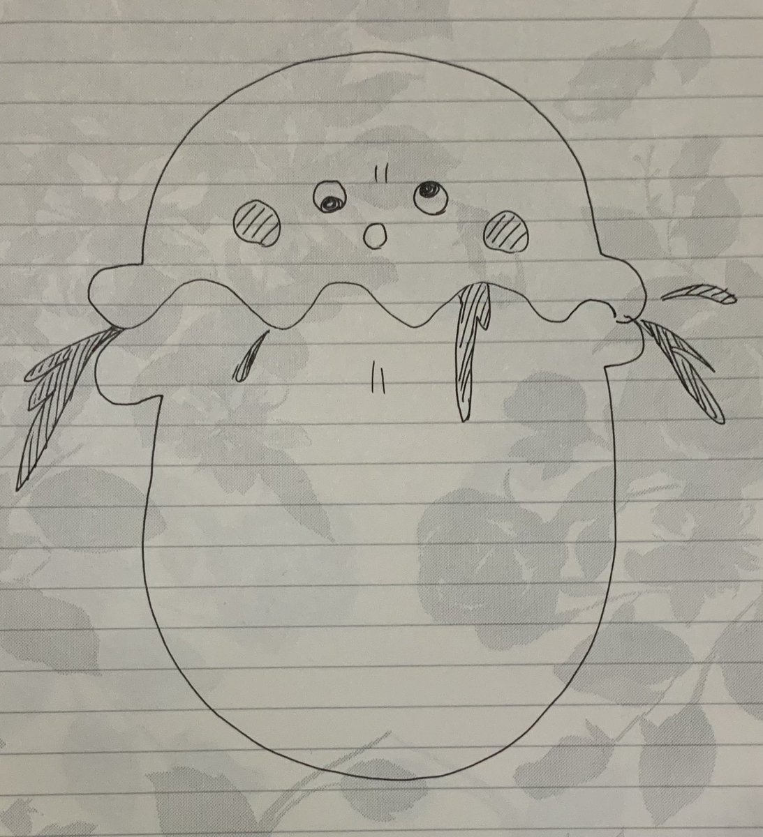 補給したてカレーパンマン描いた 