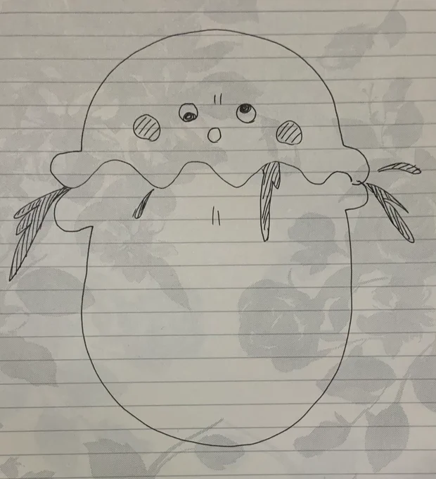 補給したてカレーパンマン描いた 
