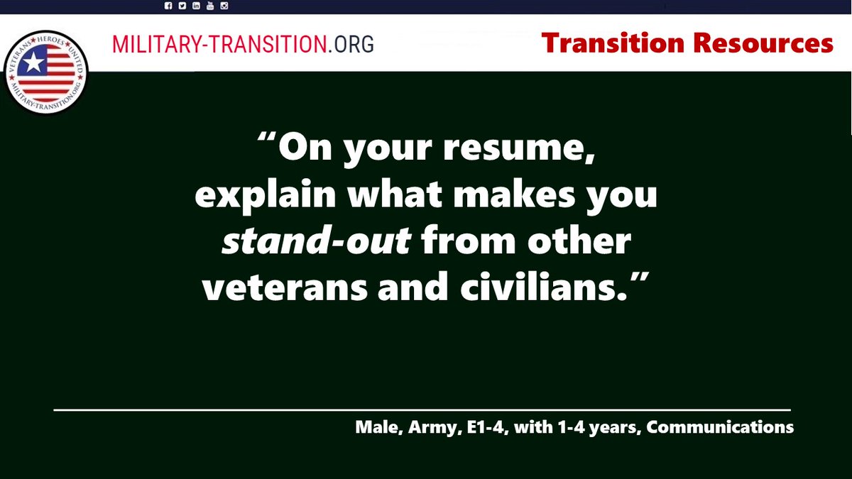 miltransurvey's tweet photo. #militarytransition lessons
https://t.co/2yHIF0aOrF
#VeteranLessons #MilitarytoCivilian #AFveteran #USMCvet #USNvet #USAvet #SFLTAP #FindMyPath #VeteransConnect #OwnYourTransition #PermissionToTransition #MilToCivStory #vetearns #vetjobs https://t.co/GIRNYzxM0r