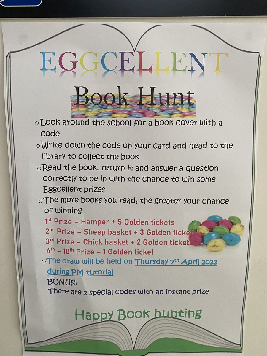 Lift_Unity_City's tweet photo. Such eggcitement today around the UCA library! Students are developing their skills at multi-step problem solving -a book hunt with amazing prizes on offer! 💜🐣 #TeamUCA #HPL https://t.co/dwj92Vug4v