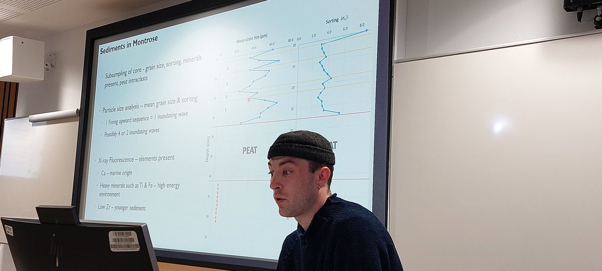 Coastal_Lu's tweet photo. Great presentation #YCSEC2022 about submarine landslide risk and safety for the UK coast infrastructure by Aidan Wrethman from @dundeeuni. https://t.co/XunIjpo1UV