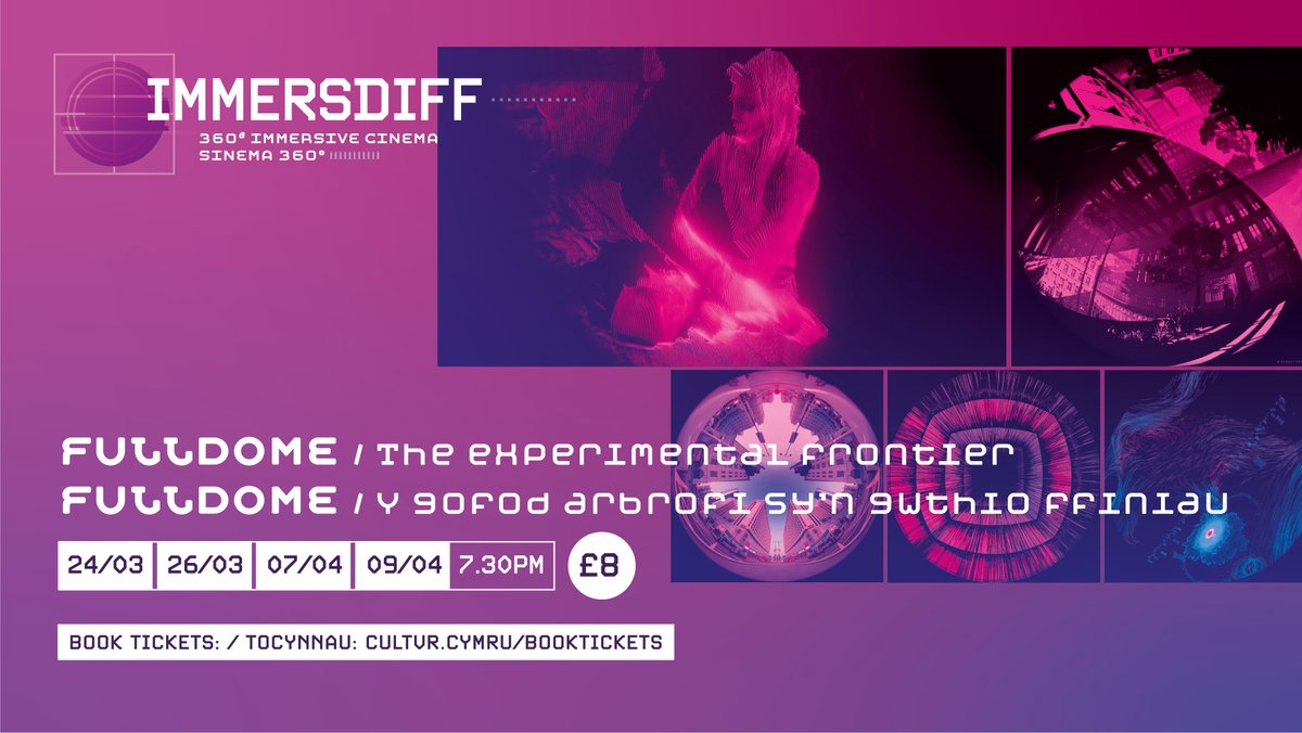 CULTVRLAB's tweet photo. IMMERSDIFF / THE EXPERIMENTAL FRONTIER
Last chance to watch the award winning films: Vestige / Labyrinth / Immersive / Polydomous / Summer

THURSDAY / SATURDAY AT 7.30PM

Tickets: https://t.co/O4oEpELIbz

#immersive #xr #dome #fulldome #cinema #animation #cg #360 #vr #sharedVR https://t.co/APHEhzzKYW