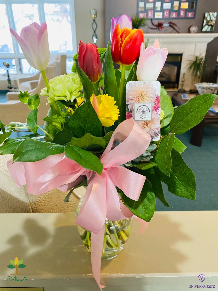 RVilla_C339's tweet photo. Thank you to the Haldimand Horticultural Society for donating these beautiful flower arrangements to our home! Spring is in the air! #Grateful #RVillaCaledonia #UniversalCare https://t.co/garDYDGfcI