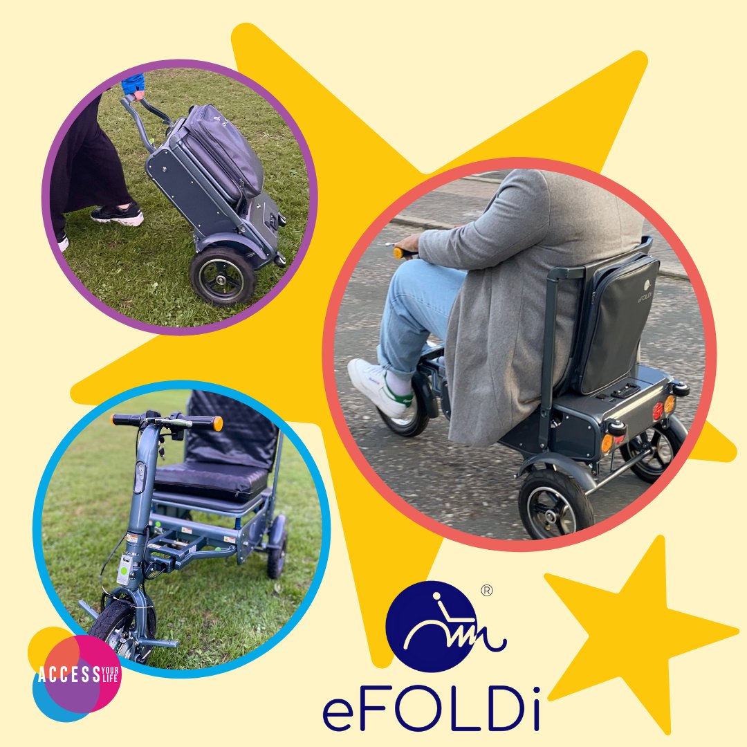 accessyourlife's tweet photo. This week’s star review is the Mk1.5 mobility scooter from @eFOLDi_World! �
Click the link below to learn more! ♿ #AccessYourLife #eFOLDi #AYLStarReview
.
https://t.co/iOn52JAi13 https://t.co/c5rPtjPCOE