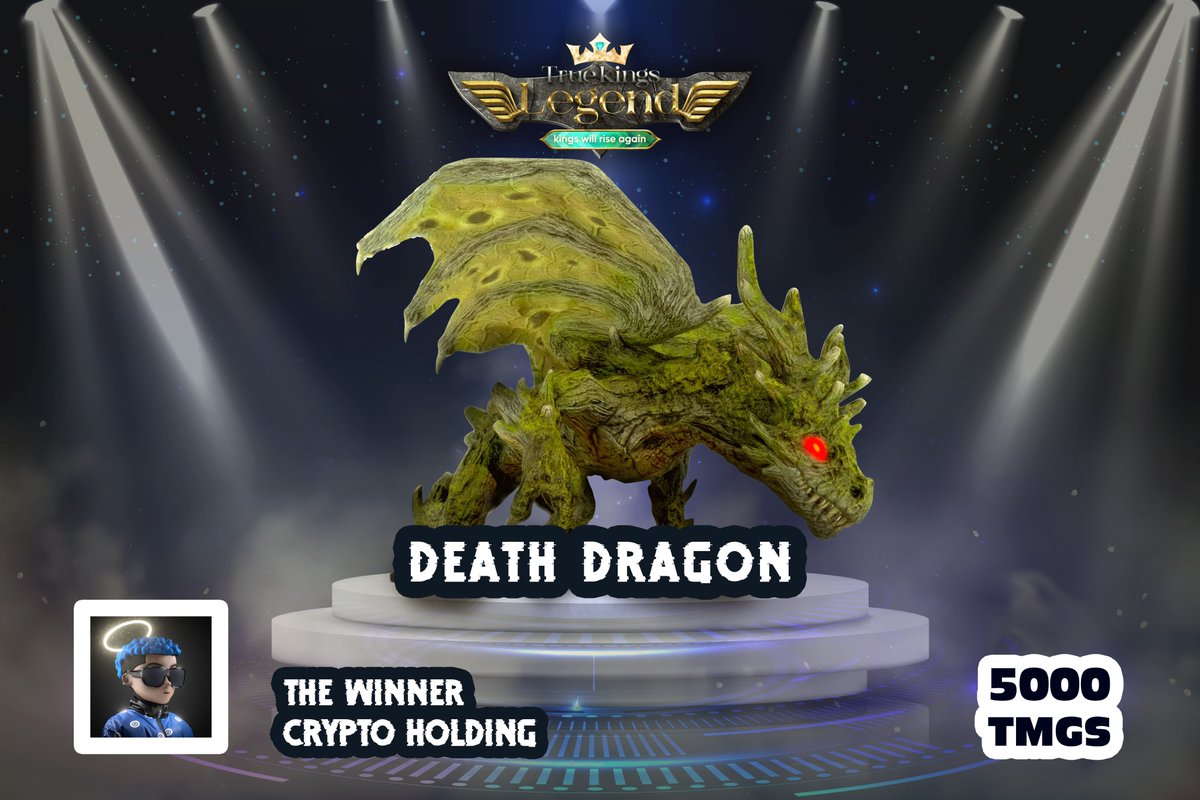 The next winner of 5k $TMGS of Name the Beast contest. The winner is @CryptoHolding4 

Buy TMGS: bit.ly/3vpvXrM

#True_Kings_Legend #PlayToEarn #100xgem #GameFi #presale #BSCGems #altcoin #BSC #DEXTOOLS