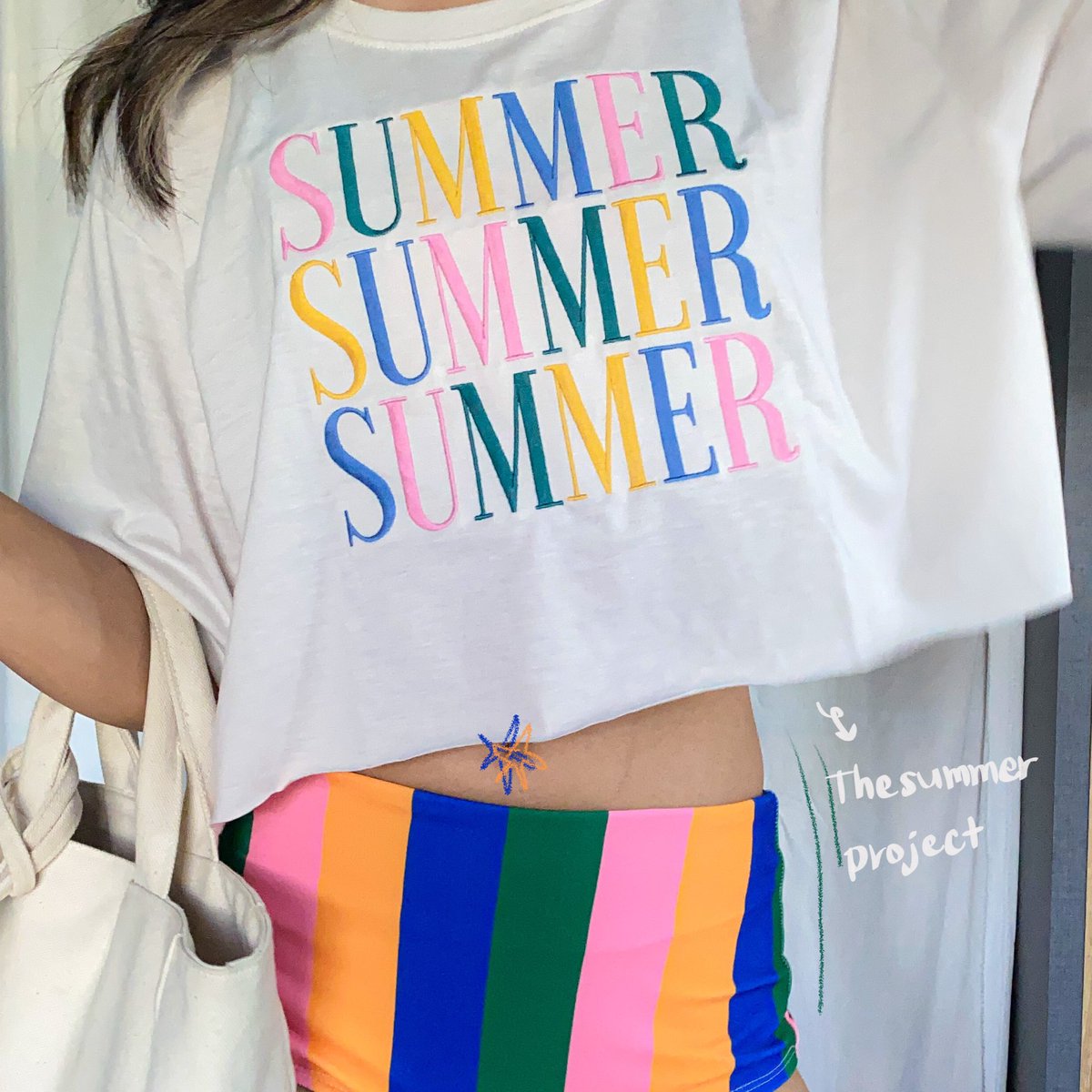 calledallyellow's tweet photo. 〰️ ☀️ เสื้อครอป เสื้อตัวเล้กม้อบแม้บใส่ในช่วงฤดูร้อนนี้ หรือใส่ไปทะเลลลลก็ได้  🫧🦈 🌊 https://t.co/cT5n6pry1Q
