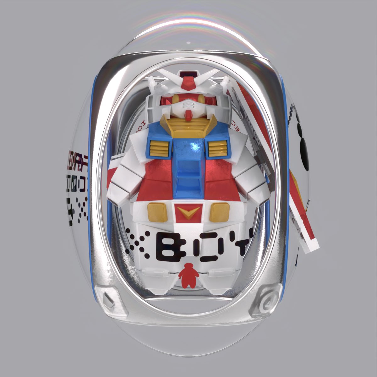 softwareboy_'s tweet image. Dropping tomorrow for X-VIALS holders.
Wednesday for everyone else.

RT for a chance to win one.

X-19 Warrior is the hand-made XBoy I dedicated the most time working on. 20+ hours of vertex modeling, 3 hours of UV mapping and materials building + 25h rendering time.