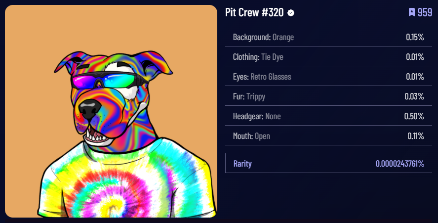 nftswithmike's tweet photo. Giving away this trippy #NFT ranked #959 rarity from @pitcrewnft 

✅Drop your #Solana wallet to enter 👇

Shares + friend tags increase odds. MUST follow to win. https://t.co/ioHkz3QyIv