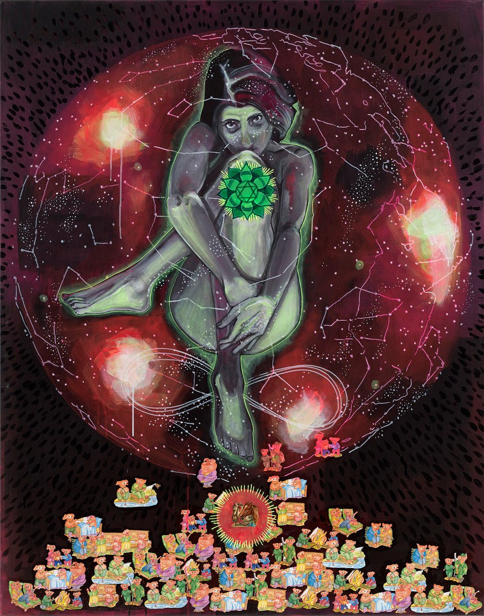bittersauer's tweet photo. #painting #awakening #ArtistOnTwitter #selfie https://t.co/0WHLBjsoap