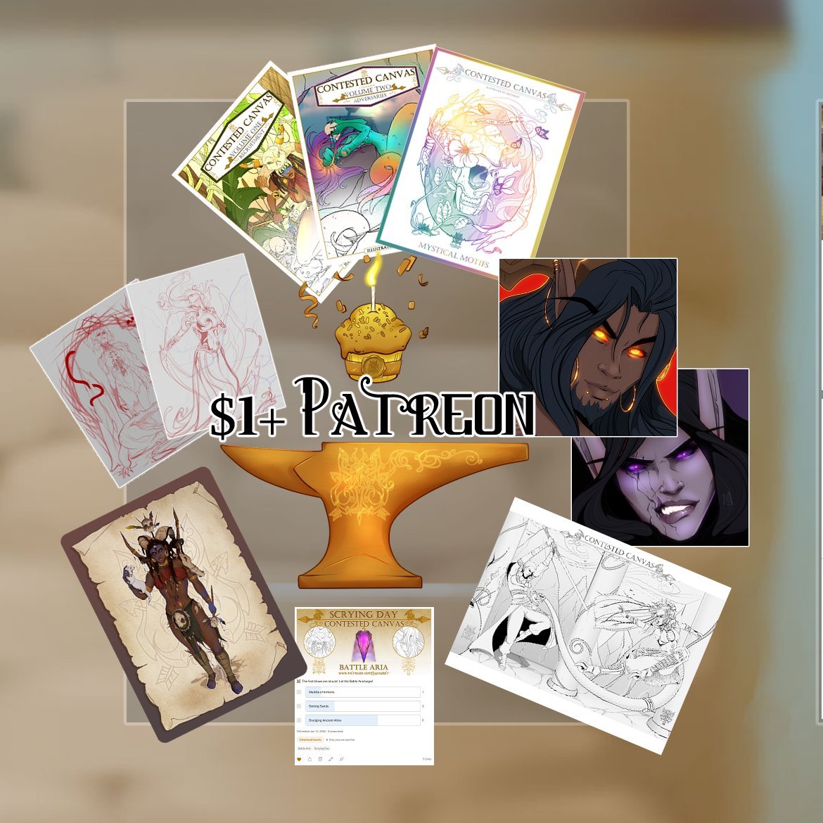 MischiArt's tweet photo. ✨I have a Patreon supporting my passion project, @ContestedCanvas. You should join us! Link in bio!

$1 Support Tier: B-Day Gift Art/Crowd Design/Collabs
$2 Coloring Tier: Coloring Pages/Books
$5 Commission Tier: 20% Discount
$15 Upgradable Sketch Portraits
$30 Colored Portraits https://t.co/MFnHhQvWU6