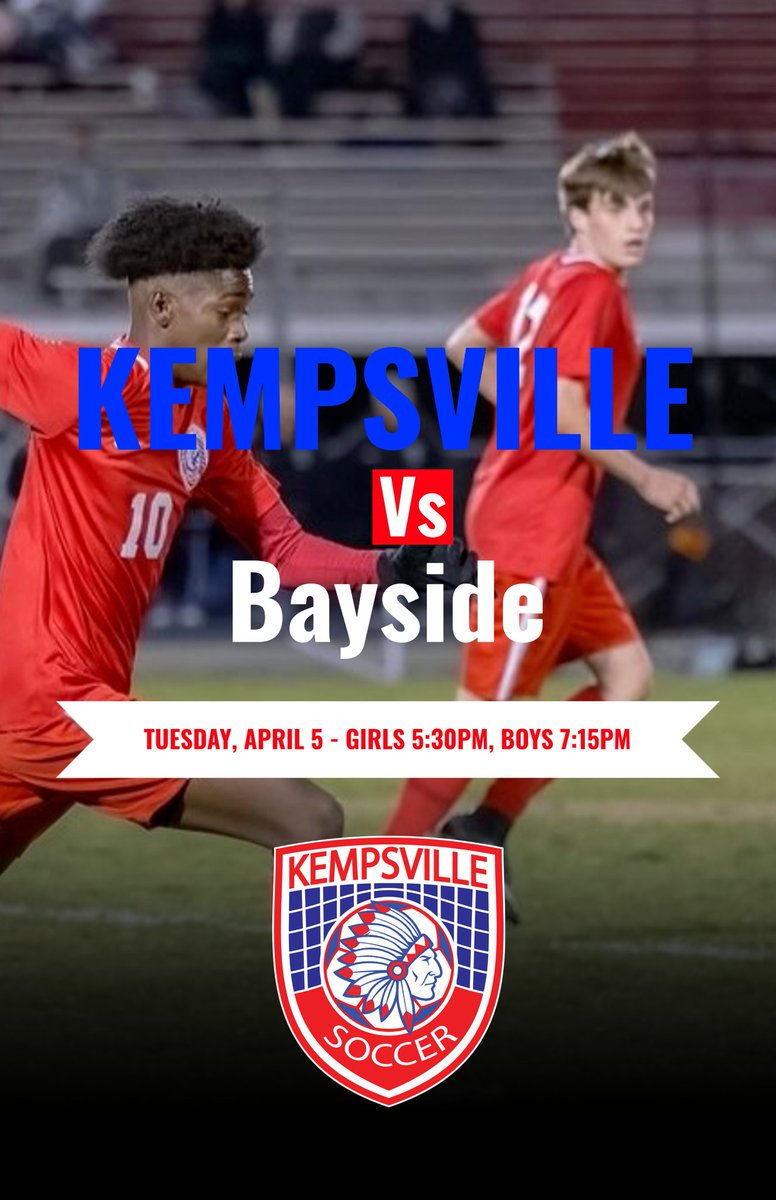 KempsHSsoccer's tweet photo. Kempsville vs Bayside Tuesday. https://t.co/ZC6PG1AoAY