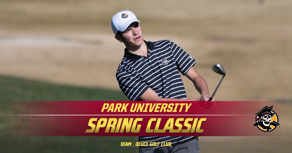 ParkPirates's tweet photo. GOLF, @Park__Golf hosts the Park University Spring Classic today at 10am at the Deuce Golf Club! Results can be found here!
M:https://t.co/gdXr7oyoh1
W:https://t.co/75lnlpPPN3 https://t.co/U3Bk0jWhFO