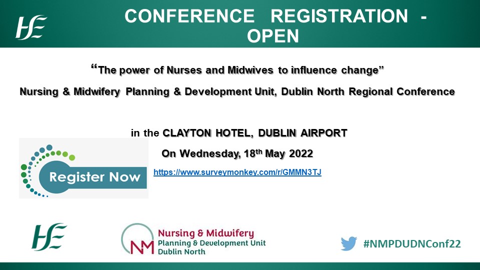 NMPDUDN's tweet photo. NMPDU Dublin North
@NMPDUDN

"The power of Nurses and Midwives to influence change" 
                                            on 

📆Wednesday, 18th May 2022

 Registration is now open🗣️
⬇️⬇️⬇️#NMPDUDNConf22

https://t.co/s69rh3QZLv
Please retweet https://t.co/7I2yJCh1So