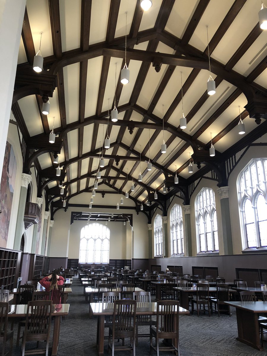 HeatherHallKC's tweet photo. Beautiful day to walk around Manhattan and see that campus. Jake showed me the renovated Hale Library. So beautiful ๐ @KSU_Foundation @KState #HaleLibrary @KStateAlumni https://t.co/8eCaiD6leK