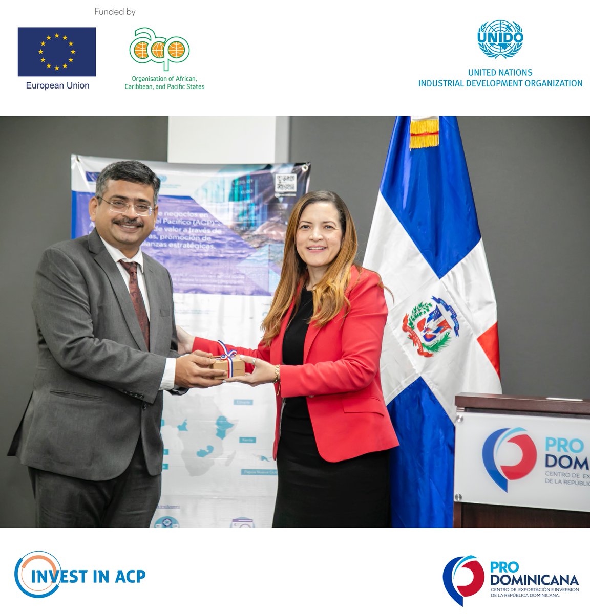 UNIDOInvest's tweet photo. 🇩🇴#DominicanRepublic
Last week, the @UNIDOInvestment team wrapped up a training session for @prodominicana on UNIDO’s Computer Model for Feasibility Analysis & Reporting #COMFAR.
It was conducted in the framework of the @InvestinACP project funded by @PressACP @UnionEuropeaRD https://t.co/lmrWoiti0k