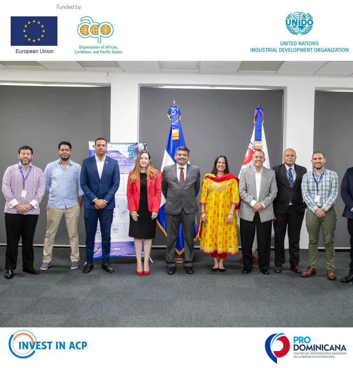 UNIDOInvest's tweet photo. 🇩🇴#DominicanRepublic
Last week, the @UNIDOInvestment team wrapped up a training session for @prodominicana on UNIDO’s Computer Model for Feasibility Analysis & Reporting #COMFAR.
It was conducted in the framework of the @InvestinACP project funded by @PressACP @UnionEuropeaRD https://t.co/lmrWoiti0k
