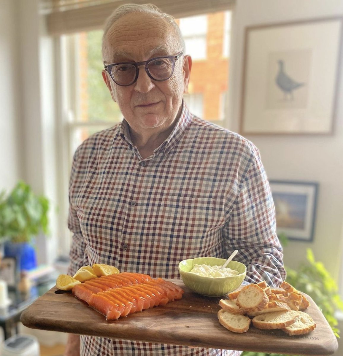 Absolutely thrilled and honoured to see Lambton &amp; Jackson #smokedsalmon served for Sunday lunch in the household of French chef legend Pierre Koffmann.