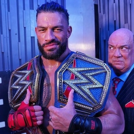 theguyreigns_'s tweet photo. Congratulations to our Tribal Chief @WWERomanReigns, You came and smashed,  stacked,  and pinned the Beast. You are truly indeed.... Greatness On A Different Level https://t.co/HOBH1fTn3S