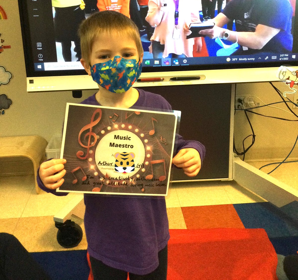 BISCLPYear1's tweet image. We were delighted that Arthur from the #terrifictigers was the Year 1 Music Maestro at Friday’s Red Carpet Assembly! We are so inspired by your musicality and creativity! 🎶 🎹 @BISCLPYear1 #NAEBeAmbitious