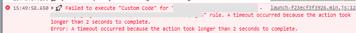 lukasoldenburg's tweet photo. The issue has existed ever since #AdobeLaunch started with the "sequential execution" option: 2 secs as the default timeout for Custom Code fails too often without cache or in slower networks (e.g. fast 3G). Code has to get downloaded, parsed &amp; then executed. @JeffChasin https://t.co/zkuTvaVdVe
