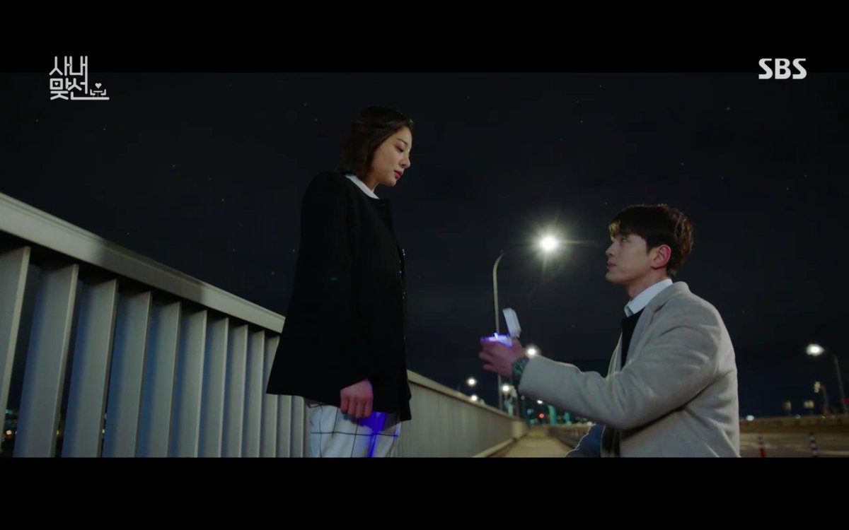 MySheepyRock's tweet photo. The fact that Secretary Cha and Yeong Seo are going to marry first and Secretary Cha finally proposed to her is just that sweetest! The shiny shimmering ring is waving at her! Congratulations on your engagement and wedding! #BusinessProposalEp11 https://t.co/gztzHPwQX0