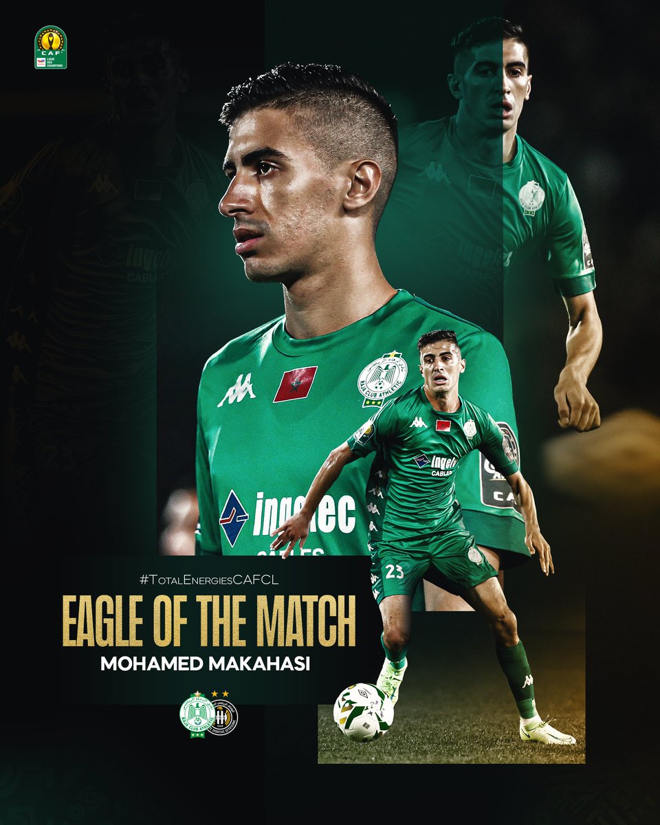RCAofficiel's tweet photo. Mohamed Makahasi is your eagle of the match for #RCAESS ๐ง๐ปโโ๏ธ https://t.co/CFR2ZR8NFM